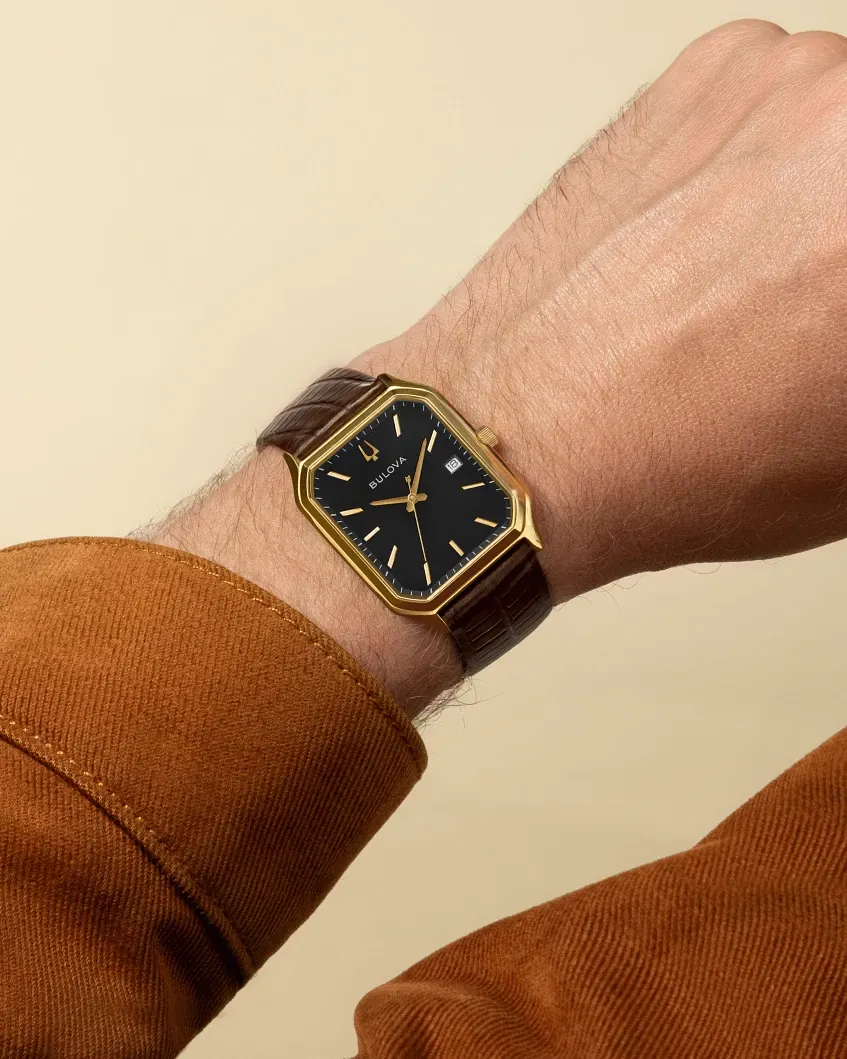 Black Dial Leather Strap Tony Bennett We Are All Here 97B235 | Bulova